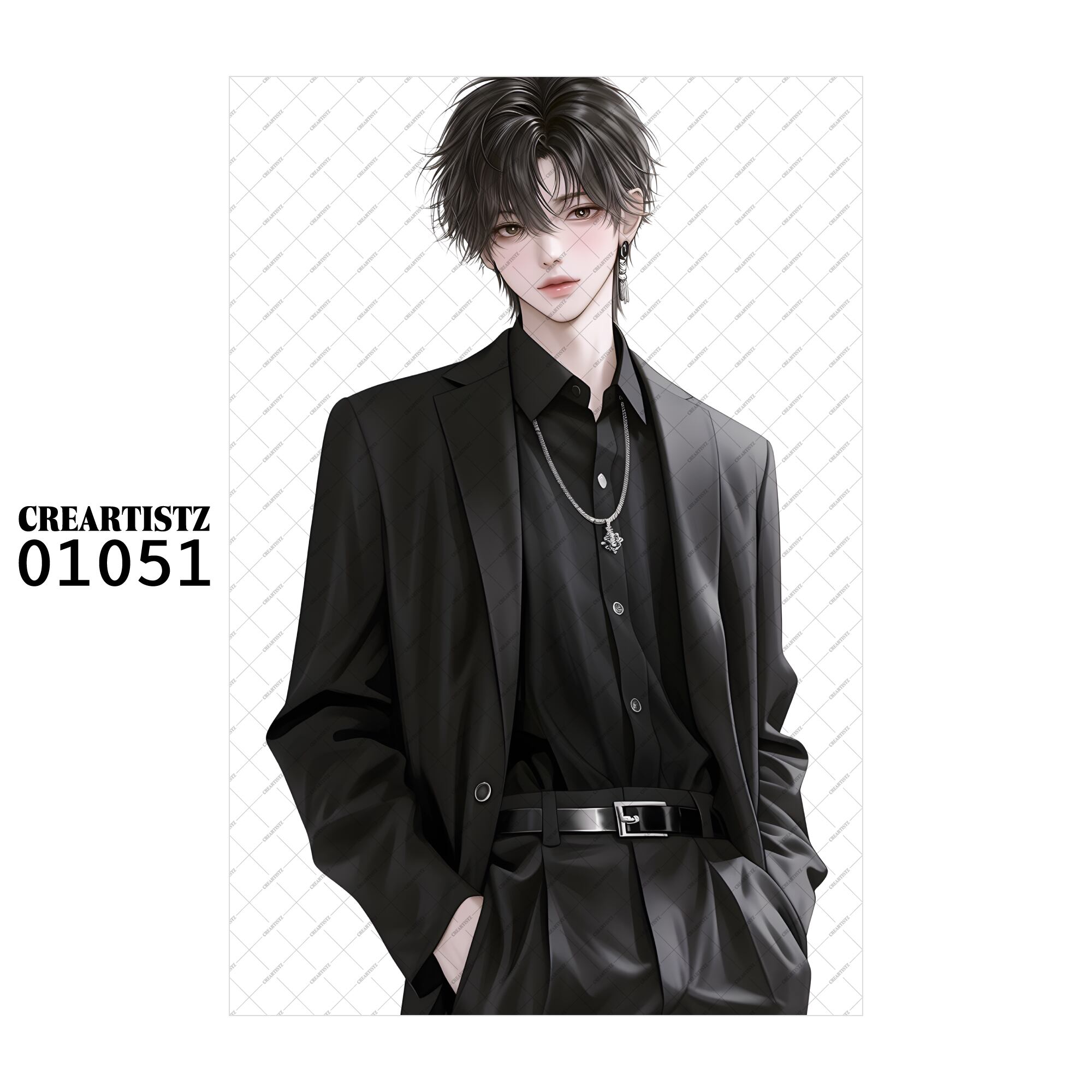 01051 ボーイ クール オリジナル ペーパー/ステッカー 4枚セット CREARTISTZ