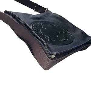 HUNTING WORLD denim flap shoulder bag