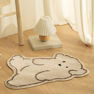 poodle soft foot mat rug / プードル ソフト フットマット ラグ 韓国