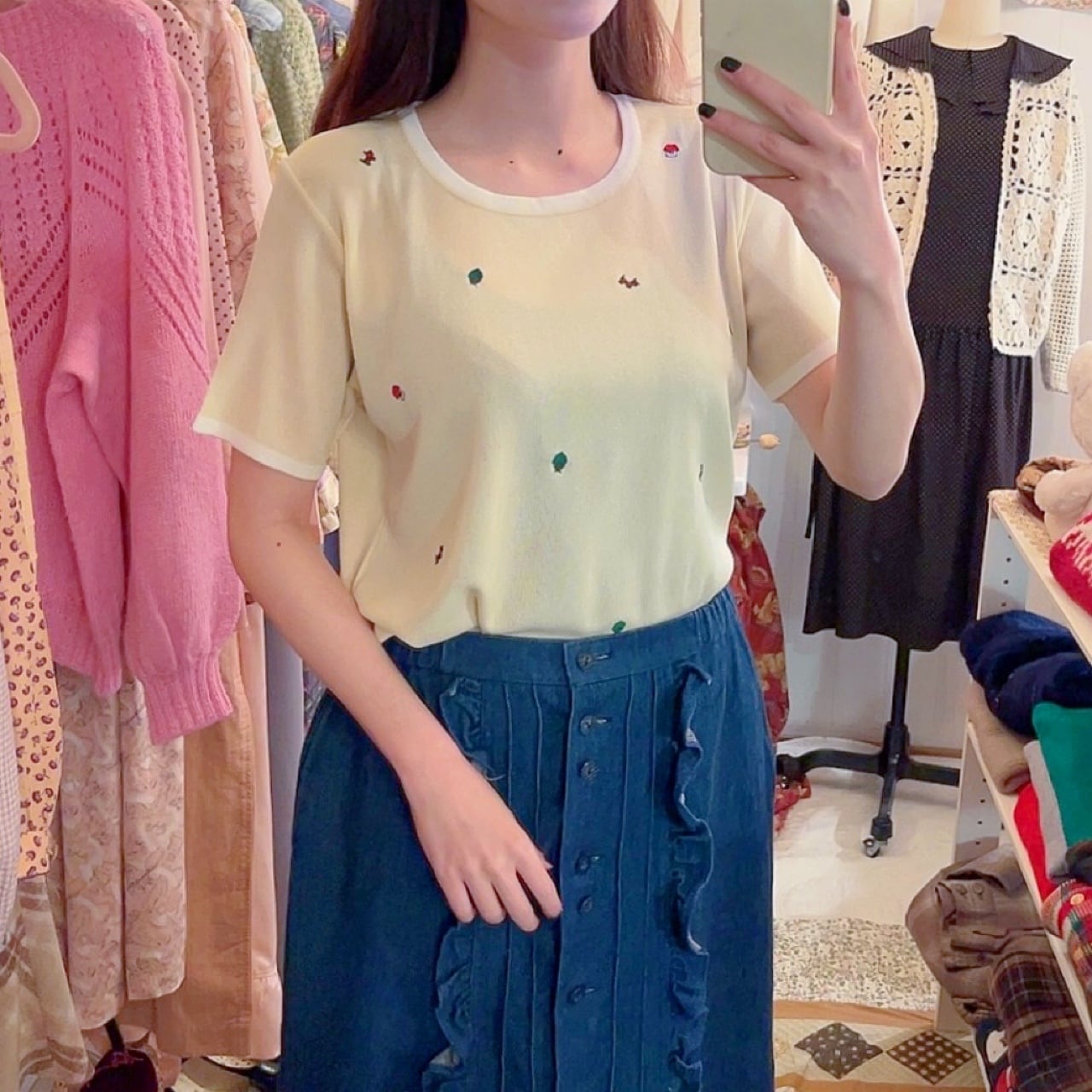 mini dog & house & treb ensemble knit