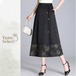 ジャカード切り替え　ロングスカート　YS00125