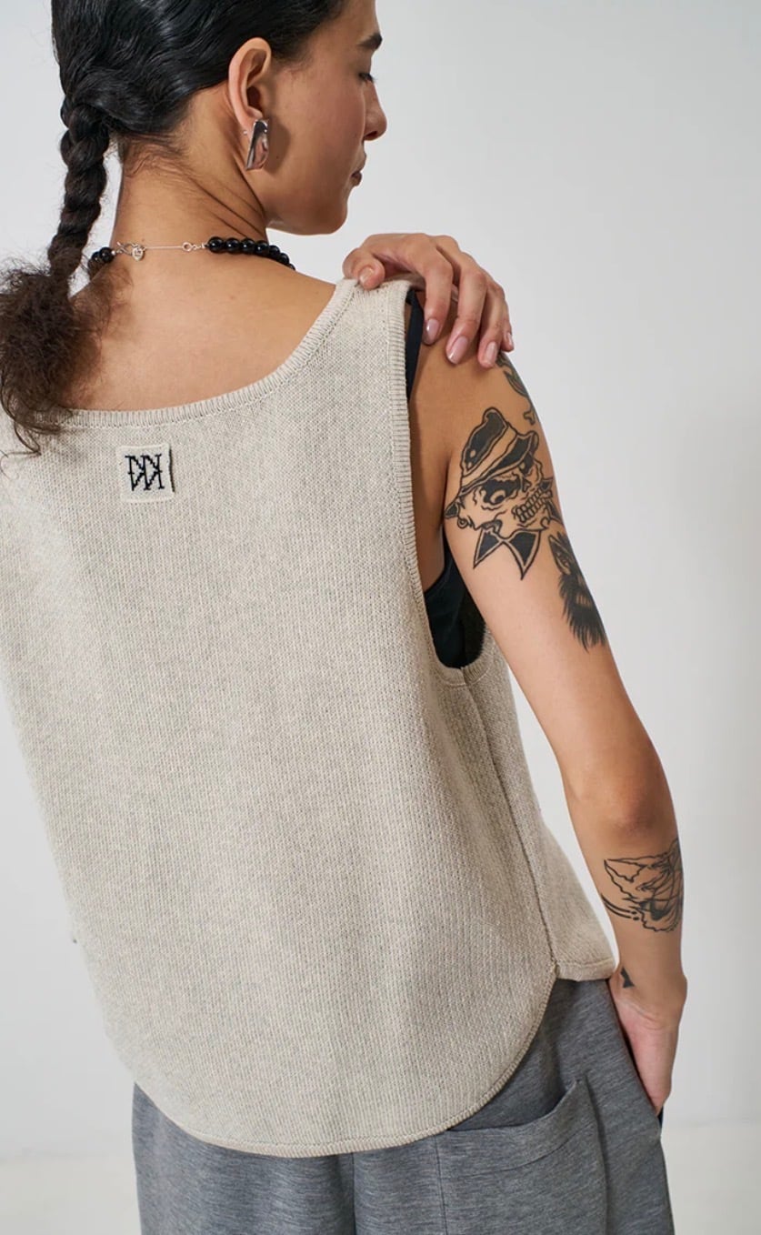 yenn ベスト YENN 】 BOAT NECK KNIT VEST | valance 福井｜レディース セレクト