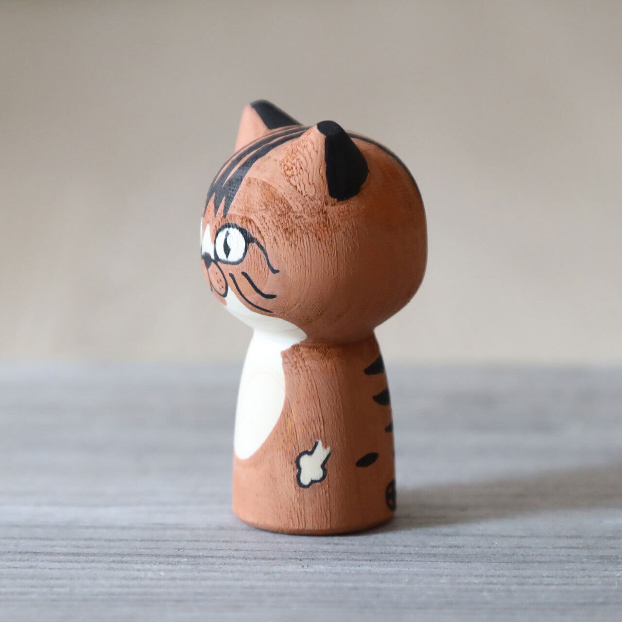 ねこけし 茶トラ (ひのき 山形・酒田) ねこのこけし | くらしの雑貨と