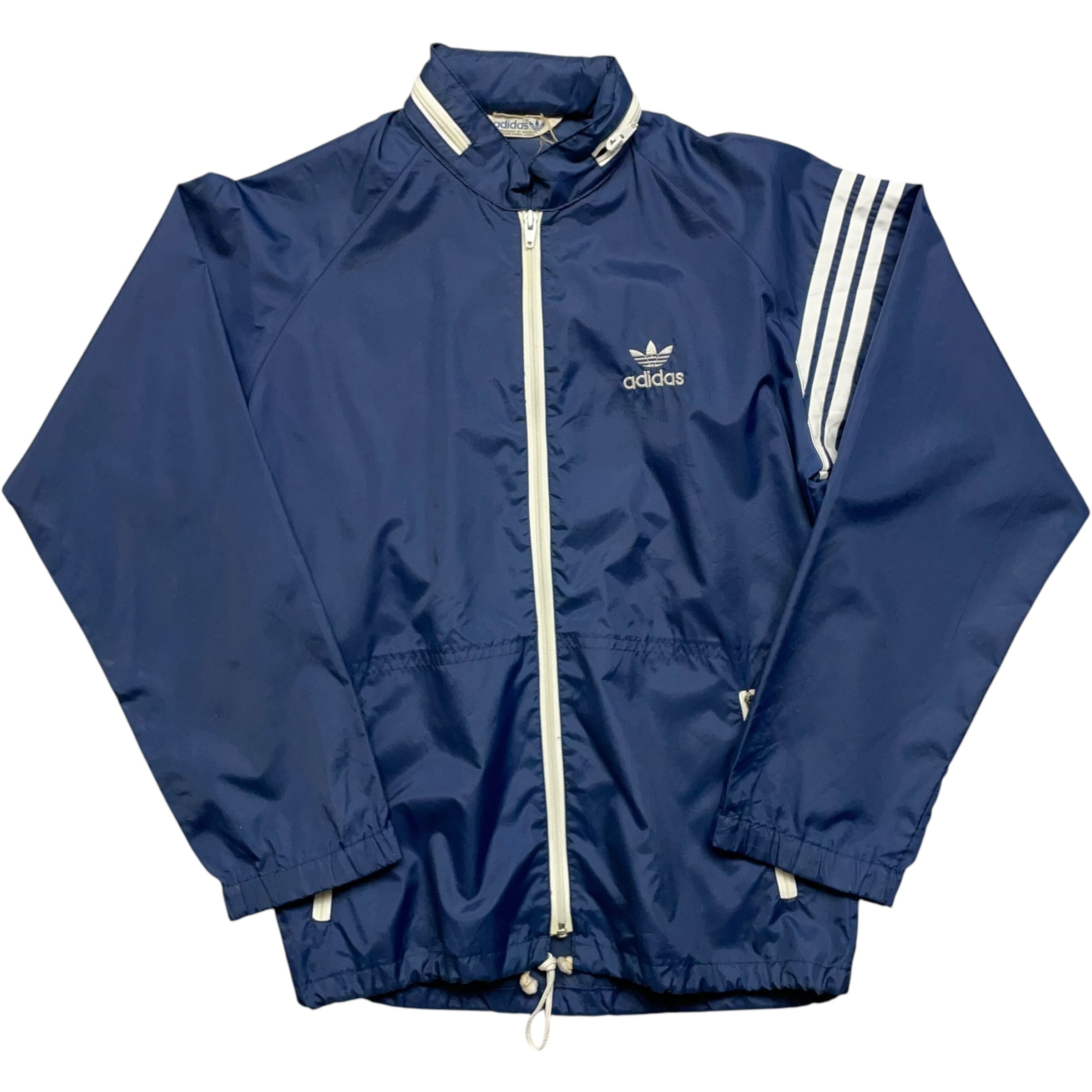 H87】80s adidasアディダスプリントロゴアノラックナイロン