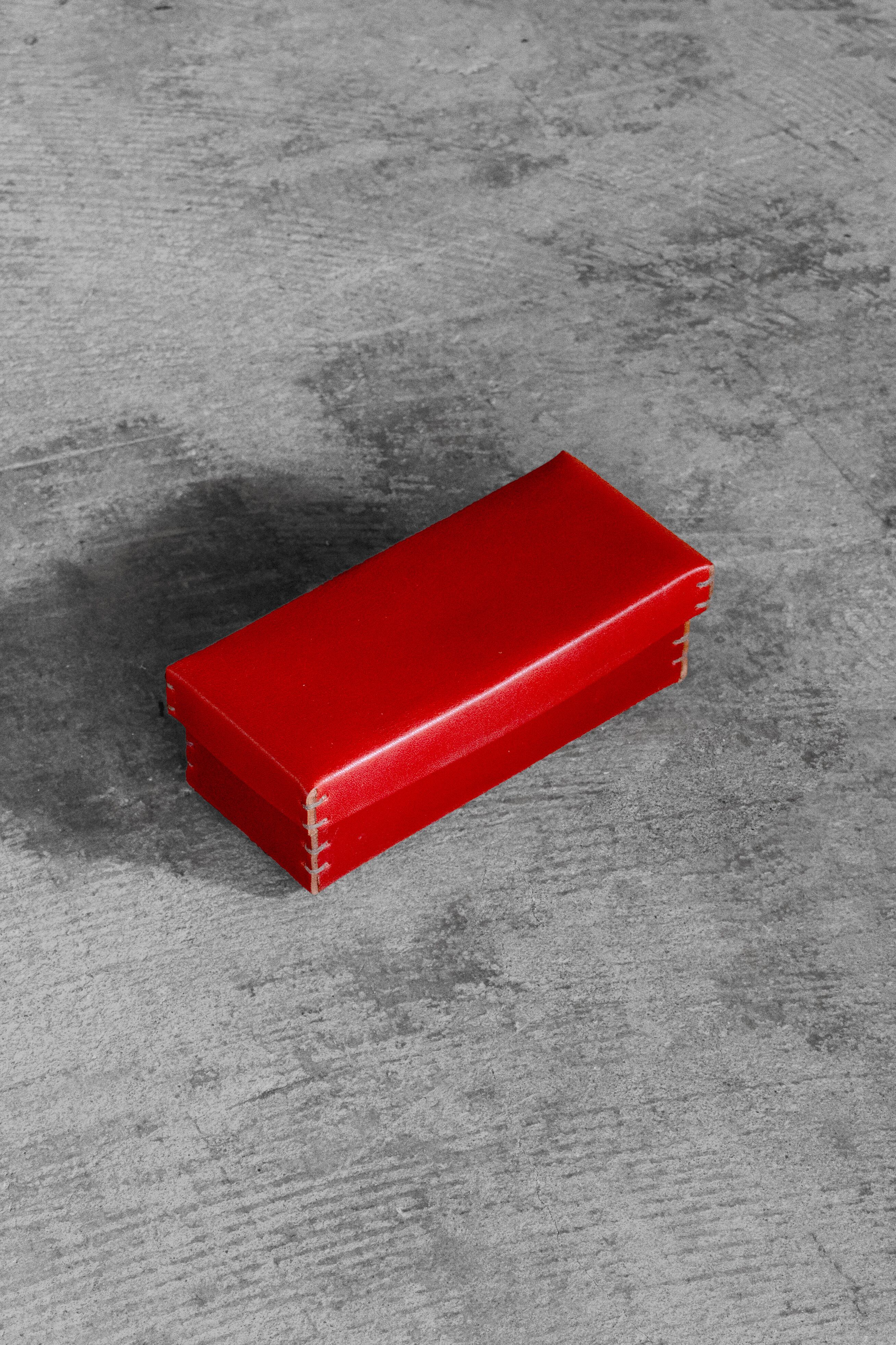 Leather box rectangle / M | 高級皮革ならminca｜栃木レザーのバッグ