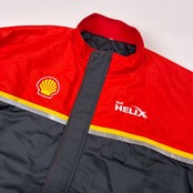 希少 レア SHELL 昭和シェル Ferrari フェラーリ HELIX ブルゾン ワーク ジャケット サイズ LL /作業着/F1/スタッフジャンパー