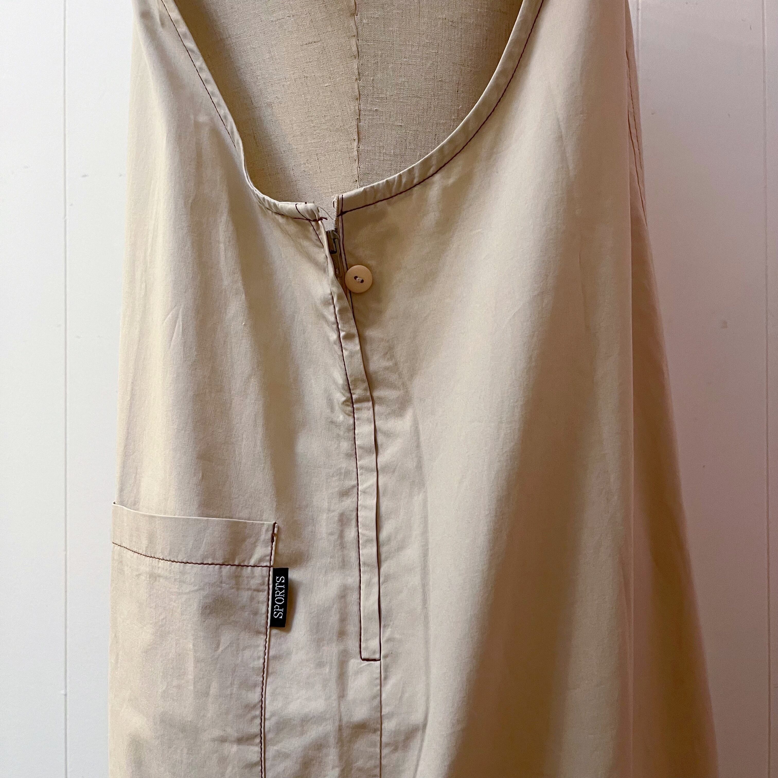 light beige long jumper skirt