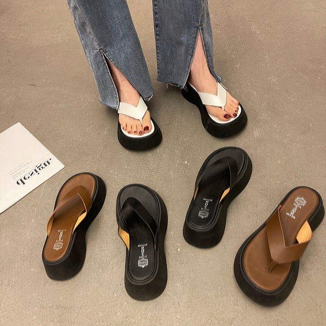 サマーレッドカジュアルサンダルミュール 靴 シューズ 夏物 部族の婦人靴52969781556