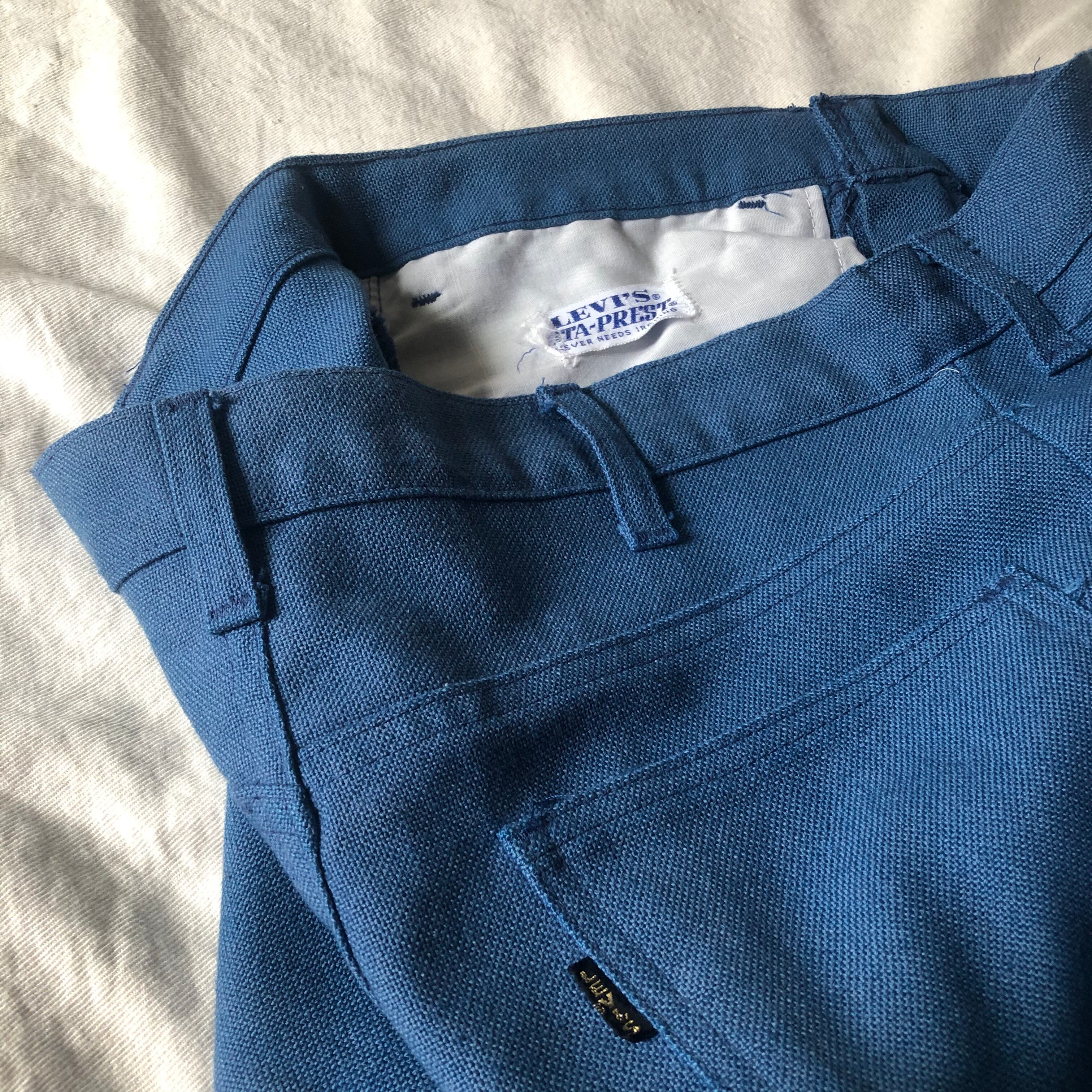 70s USA製 Levi’s 646 スタプレブラック bigE 均等V黒ブラック