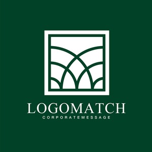 真っ直ぐな成長のCのロゴ