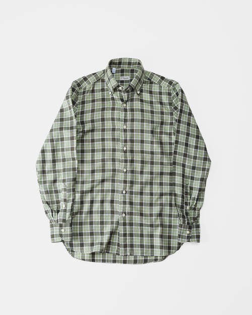 [2010s-] "ERRICO FORMICOLA" Flannel Check B.D. Shirt (Made in Italy)