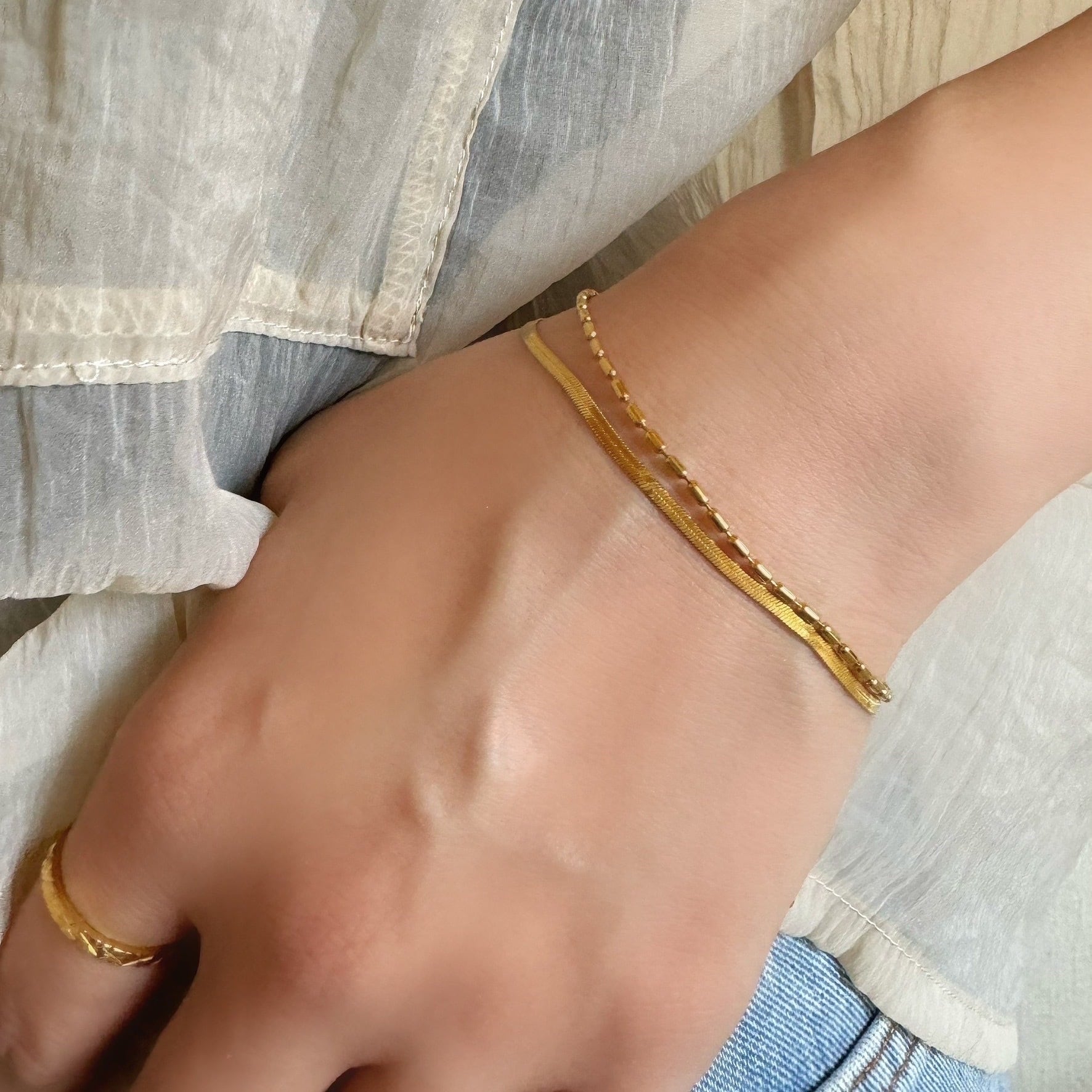 double bracelet 316L ／ ダブル ブレスレット