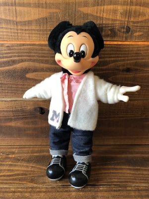 Vintage Mickey Mouse''SOCK HOP" Plush Doll /ミッキーマウス ぬいぐるみ 80年代 ビンテージ