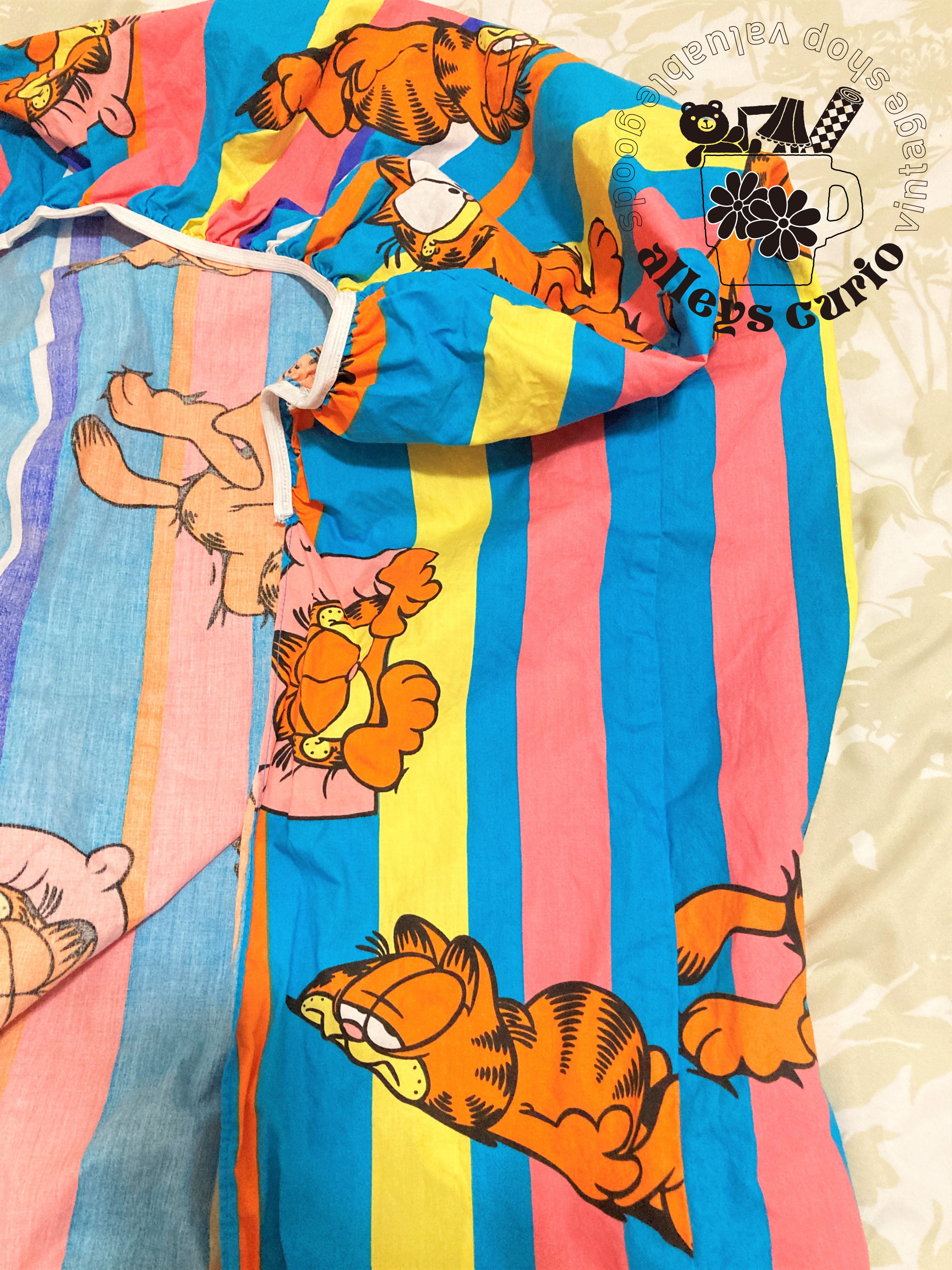 ヴィンテージ78年US製ガーフィールド シーツ/ベッドカバー/ 枕カバーセット ヴィンテージ78年US製ガーフィールド シーツ/ベッドカバー/ 枕カバー