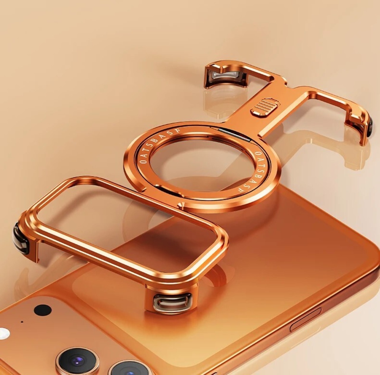 ◆iPhone17 Pro/Pro Max◆ I-Shaped Metal Phone Case / I-シェイプ メタル スマホケース