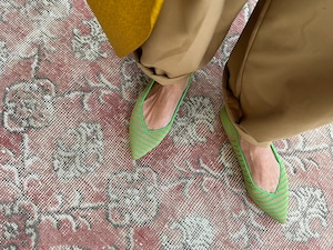 border pattern / GREEN & CAMEL