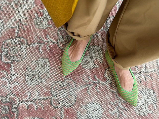 border pattern / GREEN & CAMEL