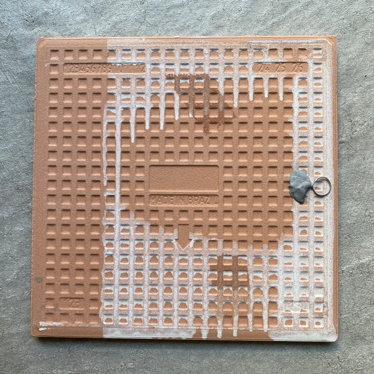 ボルジェス木版画 BACARO BORGES タイル『サボテン2と黄色い太陽』