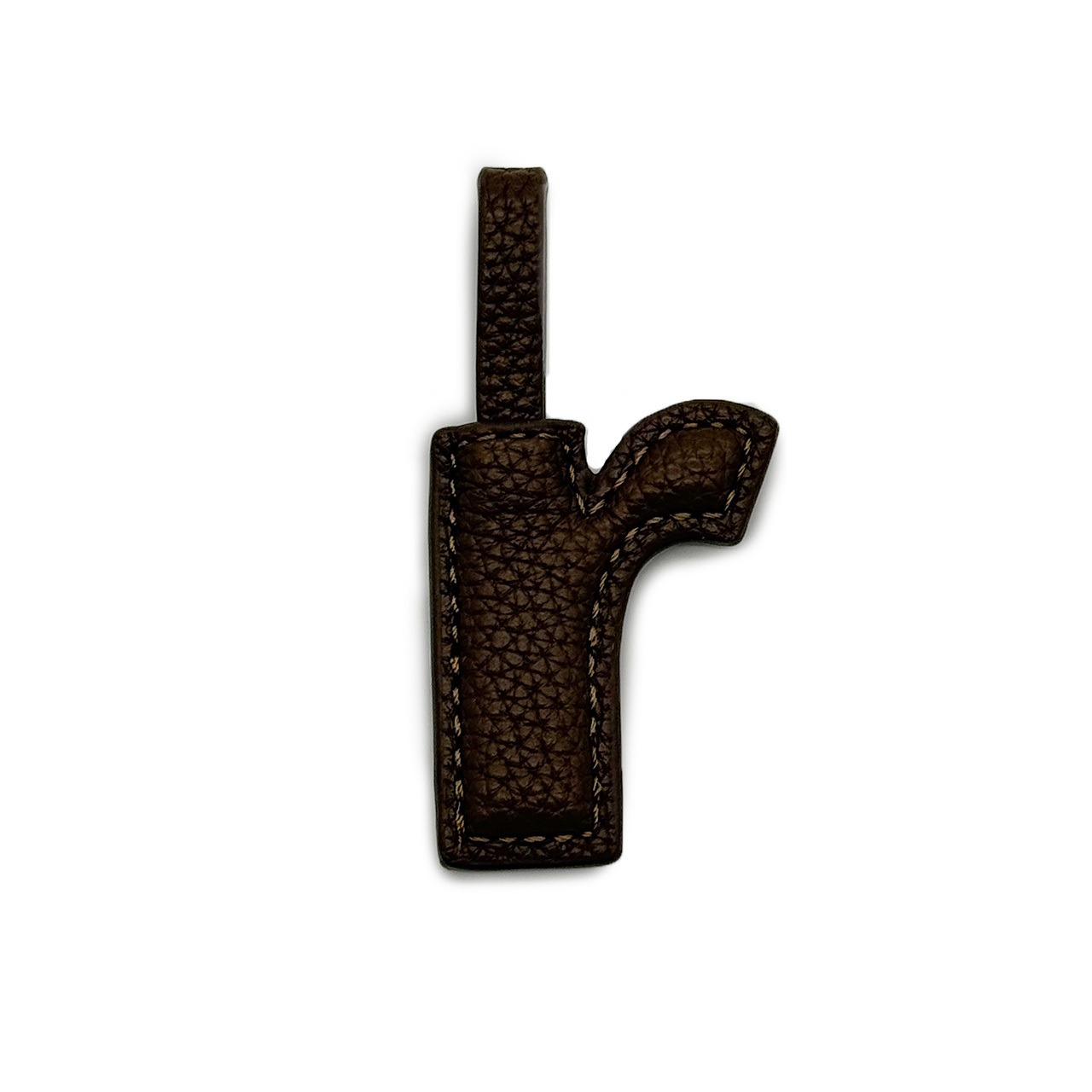 INITIAL CHARM Small (GREIGE)