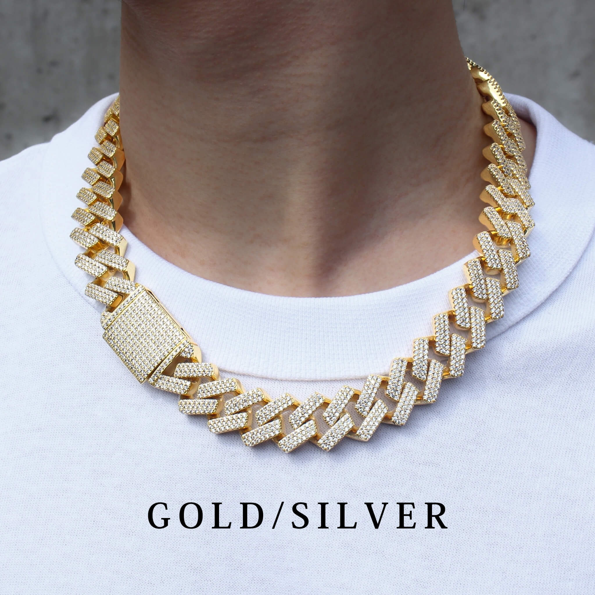 20mm Iced Out Miami Chain Necklace MN1-17 | MALIARE