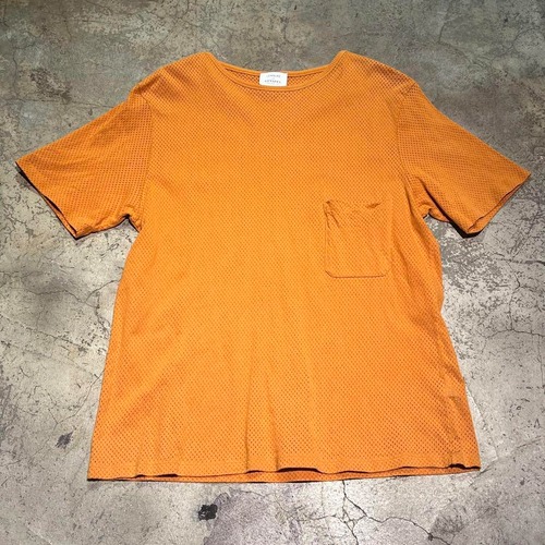 LEMAIRE×SUNSPEL ルメール×サンスペル 半袖 メッシュTシャツ オレンジ SIZE-L【表参道t12】