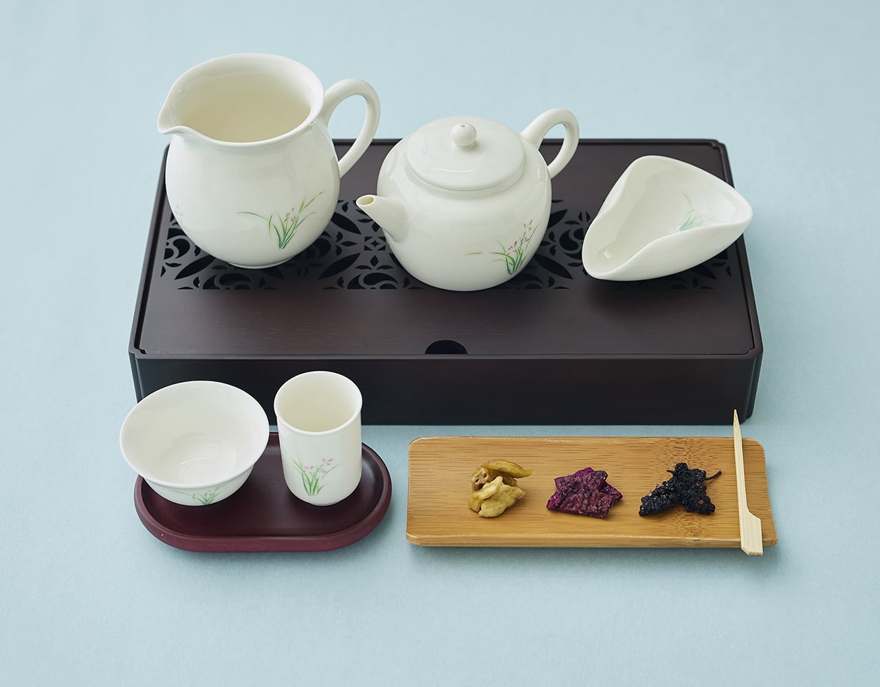 蘭花柄 茶壷「吉祥壺」 | 茶嘉葉