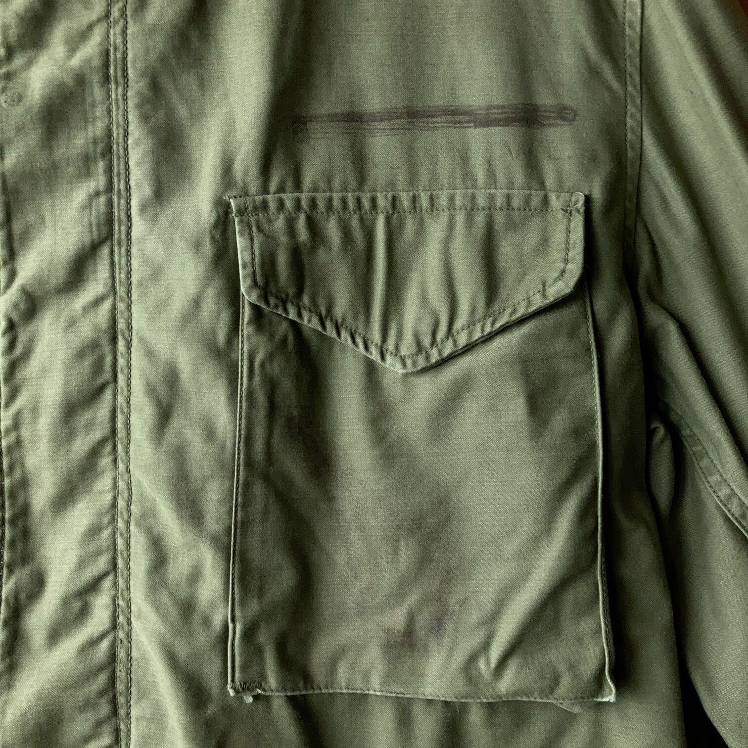 1960's M-65 1st フィールドジャケット ノーカラーカスタム 【1105A01M