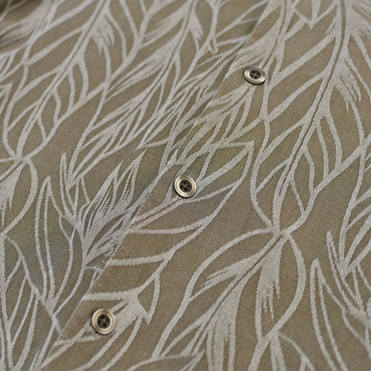 Caribbean silk rayon jacquard weave aloha shirt