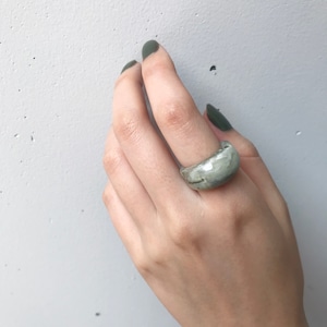 stone clear ring 