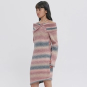 GRADATIONKNITDRESS_ BURGUNDY