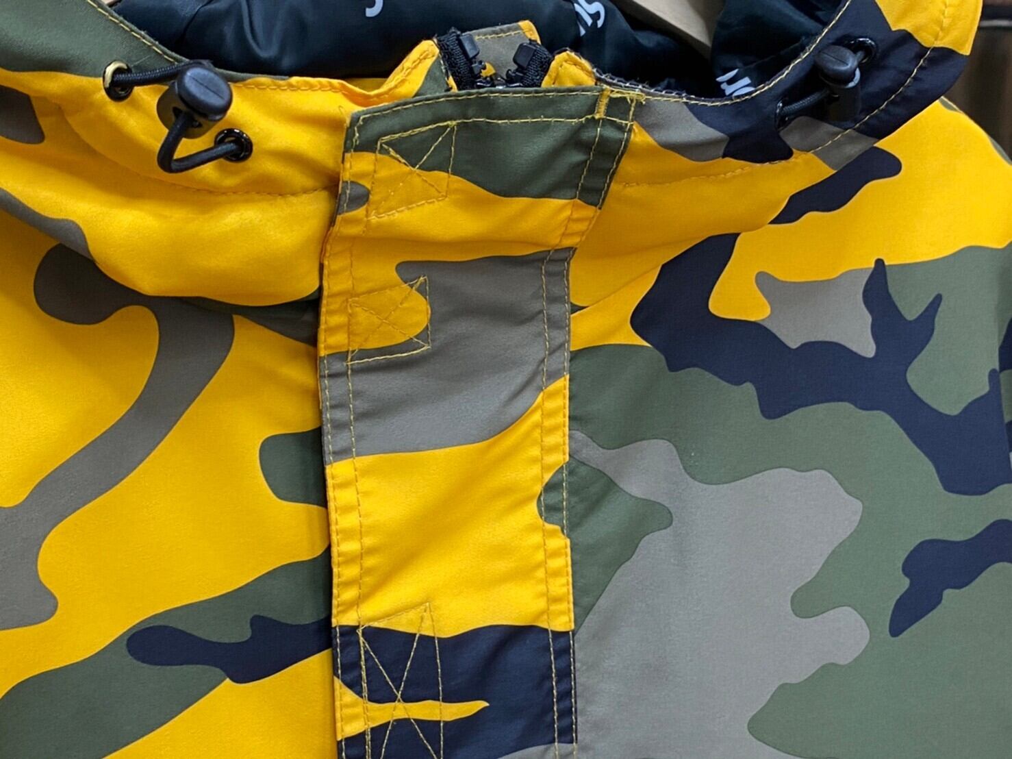 Supreme HOODED LOGO HALF ZIP PULLOVER YELLOW CAMO XL 5772 | BRAND  
