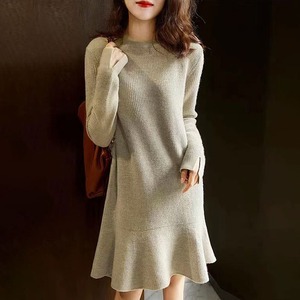ニット ミニ ワンピース レディース 秋冬 韓国 きれいめ おしゃれ 大人 かわいい フェミニン フォーマル フレアニット ドレス 大人可愛い 大人女子