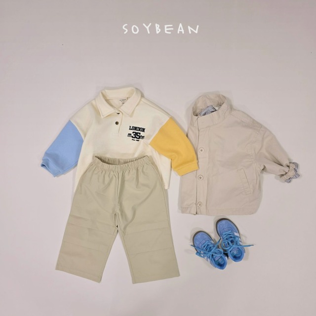 《送料無料》予約:モダン配色カラーT【soybean】※ジュニアサイズ