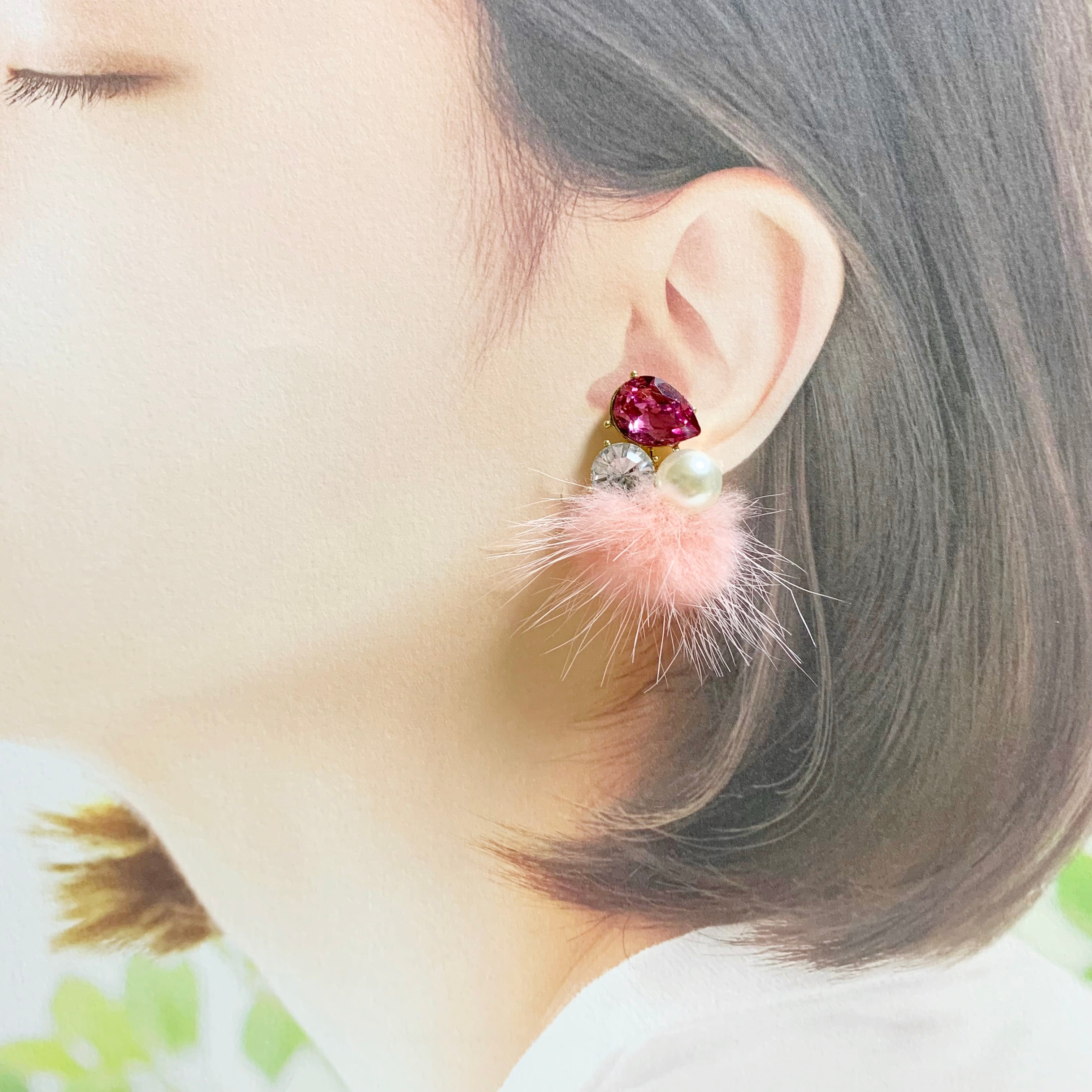 なっつです。ノンホールピアス2点 m12793.jpg