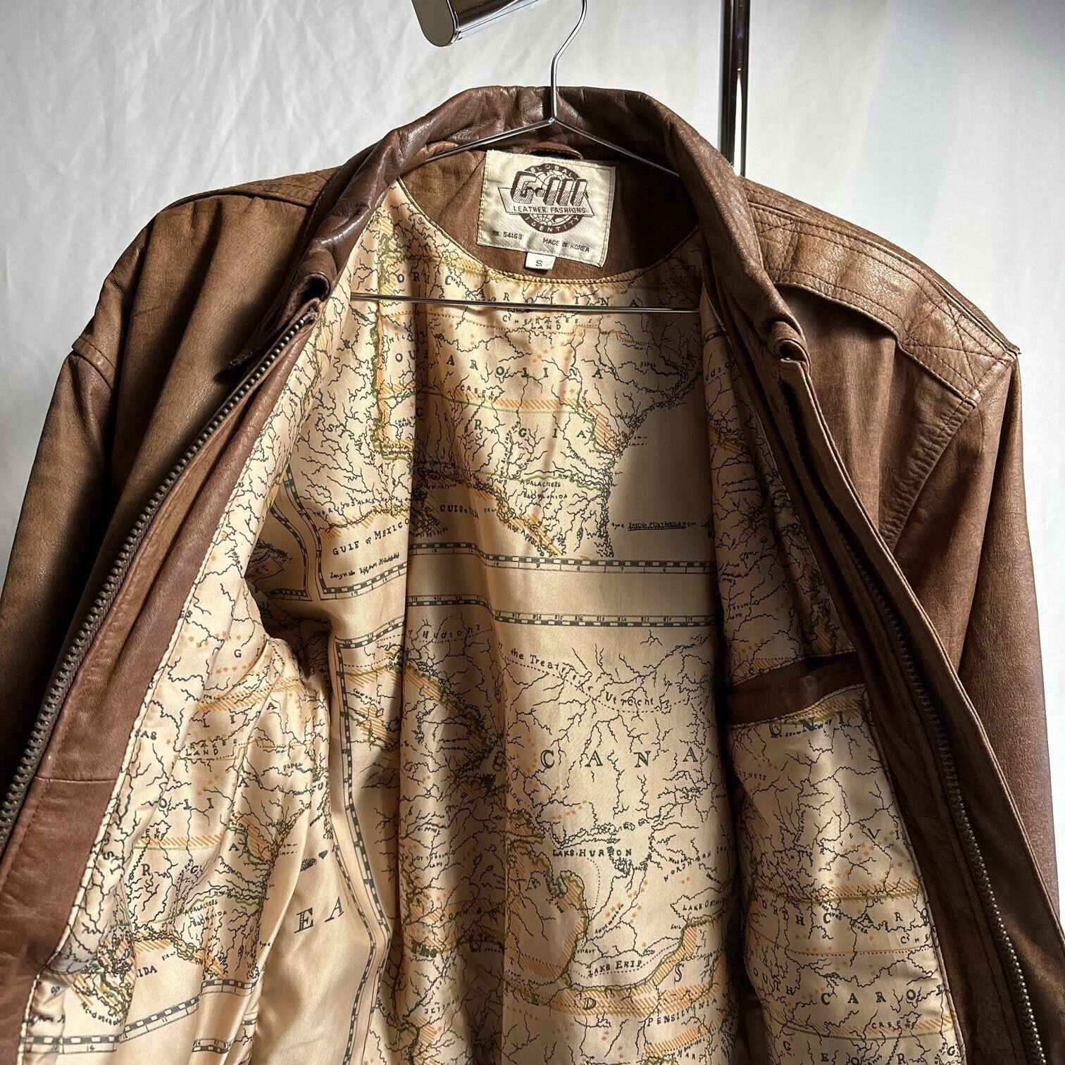 G-Ⅲ】A2 フライトジャケット レザージャケット 古着 表記サイズ：S