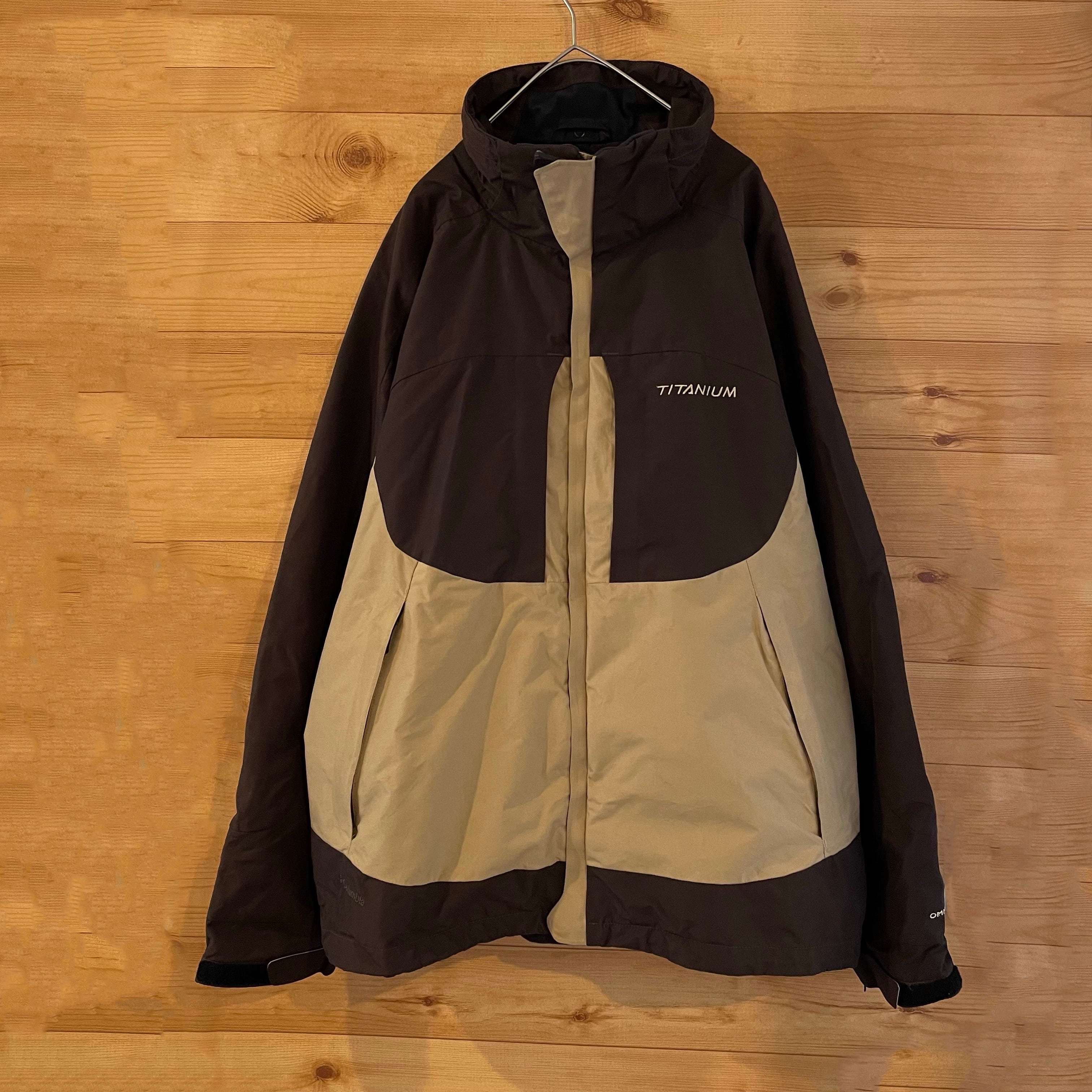 【USED】90's Columbia OMNITECH マウンテンパーカー 黒