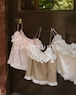 【受注販売/8月下旬〜9月上旬お届け予定】satin frill camisole