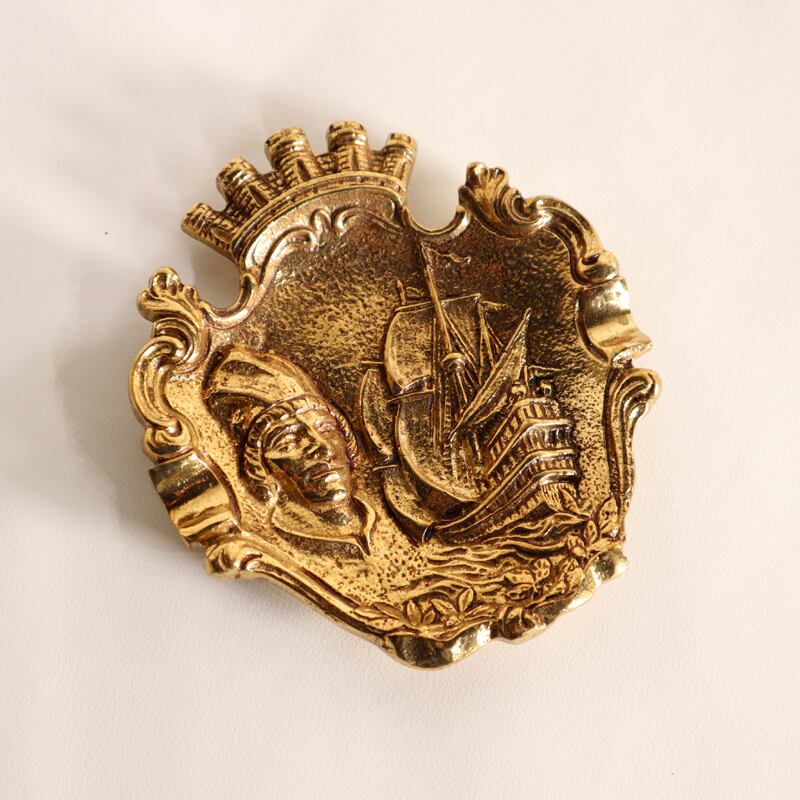 スペイン製 真鍮灰皿 輸入雑貨 RE84511