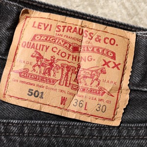 美品 36×30 Levi’s 501-0660 USA 99年 サルファー ブラック デニム パンツ リーバイス