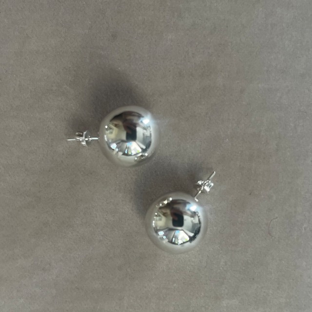16mm Silver  ball earrings from Mexico