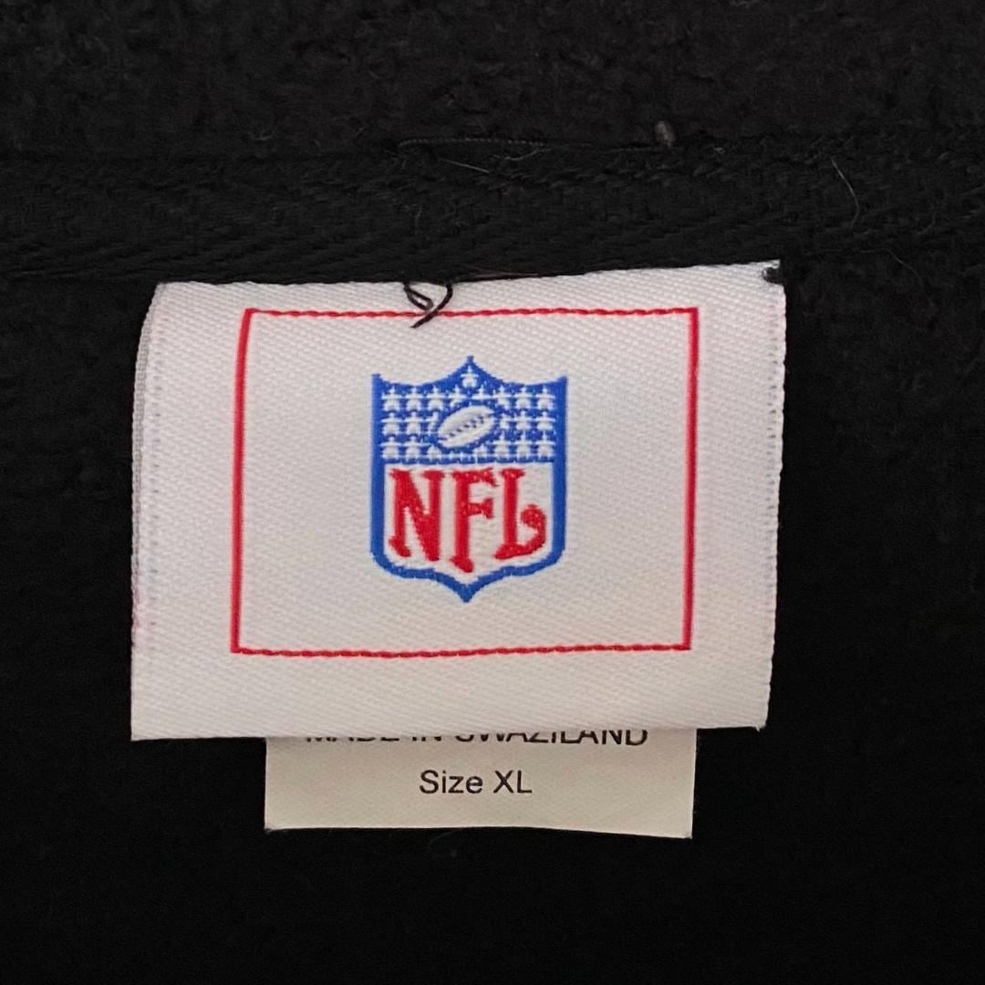 90s NFL スティーラーズ 刺繍 フリース アーチロゴ ブラック 黒 XL