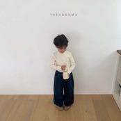 【取寄】THE GOGUMA ポイントタック裏起毛デニムパンツ|冬服|韓国子供服
