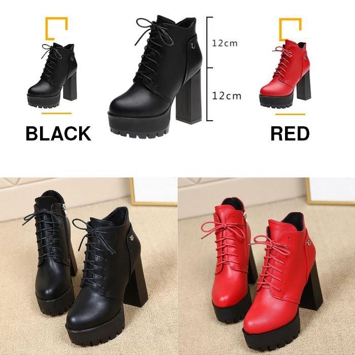 12cm盛れるショートブーツ Newlyme ブーツ 12cm厚底ストレッチショートブーツ レディース