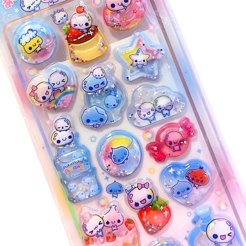 ぷくぷくしゃぼんシール　あわわちゃん
