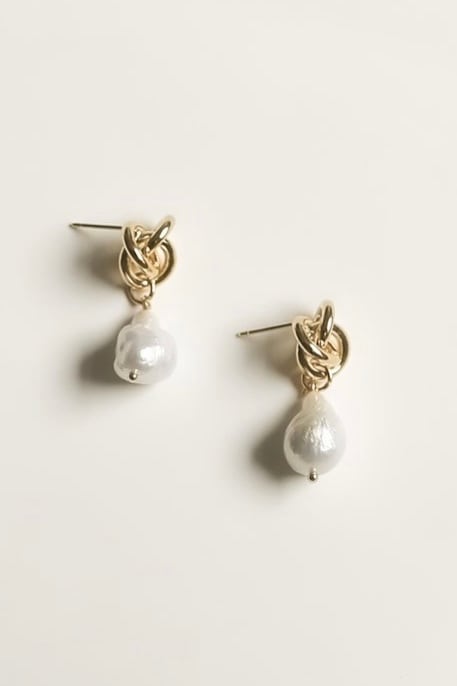 A.B.ELLIE Infinity Knot Baroque Drop Pierce ブライダルピアス｜公式