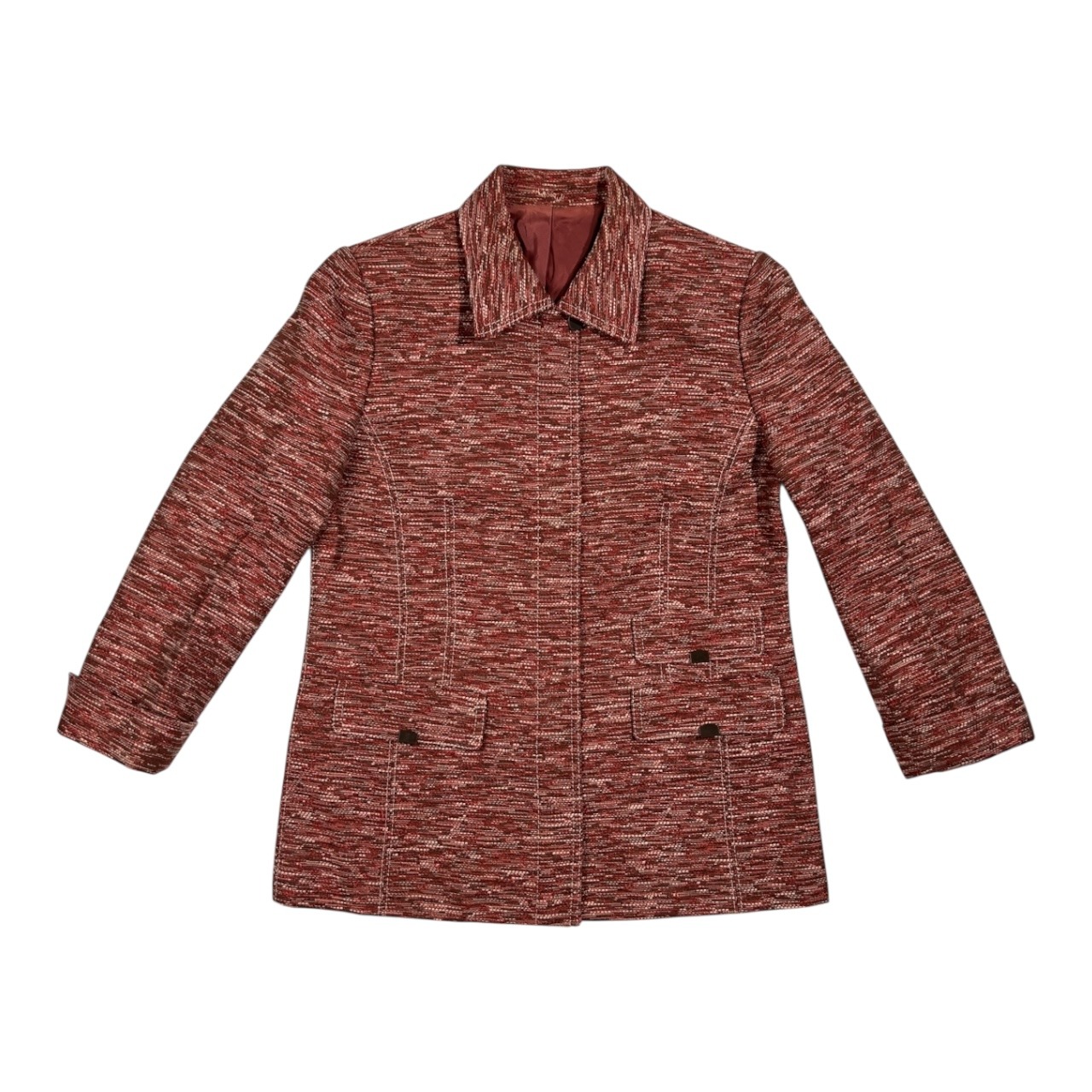 Leilian レリアン ツイード コート ジャケット サイズ 11 /レディース/日本製/比翼ジップ