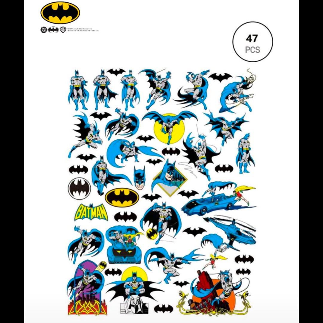 送料無料!【 BATMAN / バットマン 】STICKER(ステッカー)47枚SET 〚アメリカン雑貨 アメトイ〛
