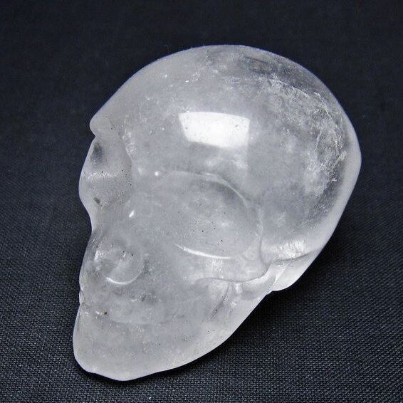 水晶 置物 ドクロ スカル 一点物 145-1886