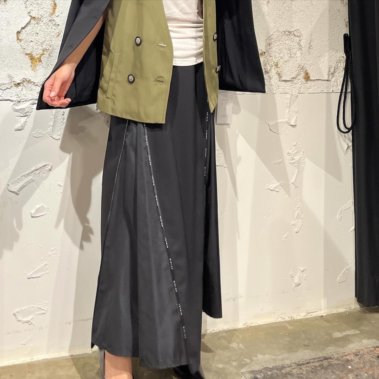 リズレイ　RISLEY risley 2wayZIP ロングスカート