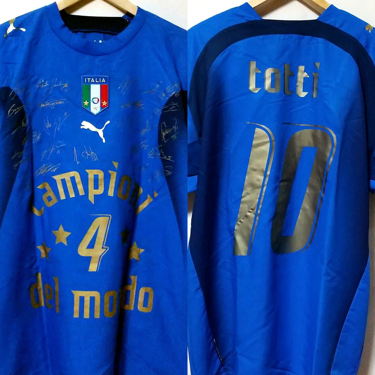 イタリア代表 2006 Puma ホーム半袖 06W杯優勝記念モデル #10